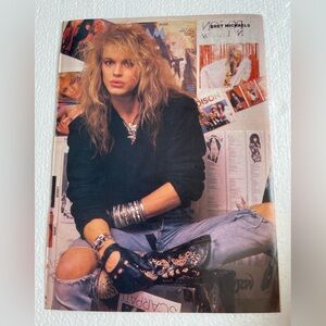 Vintage Poison Bret Michaels pinup